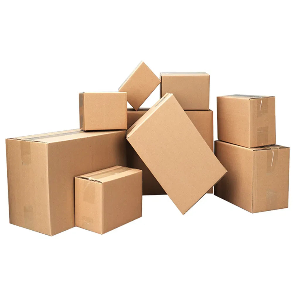 100 Pack 8x6x4 Shipping Boxes Corrugated Cardboard Mailing Packing Cartons Bulk