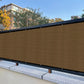 3x50 Ft Brown Privacy Fence Screen 90% Visibility Block Mesh Balcony Deck Cover