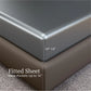 Twin Satin Sheets 3PC Gray 15in Deep Pocket Silky Soft Polyester Bedding Set