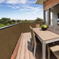 3x50 Ft Brown Privacy Fence Screen 90% Visibility Block Mesh Balcony Deck Cover