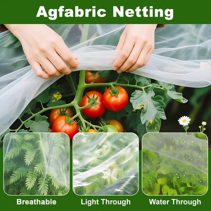 Garden Insect Netting Ultra Fine Mesh Plant Cover Raised Bed Screen White Black