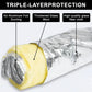 9 Inch x 25 Ft Insulated Flexible Duct Hose HVAC Triple Layer Aluminum Foil Air