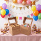 28 Pack Kraft Bakery Boxes with Window 9x6x3 Auto Pop Up Cookie Pastry Boxes