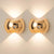 LED Motion Sensor Wall Light Rechargeable Magnetic Wireless Indoor Sconce 2 Pack