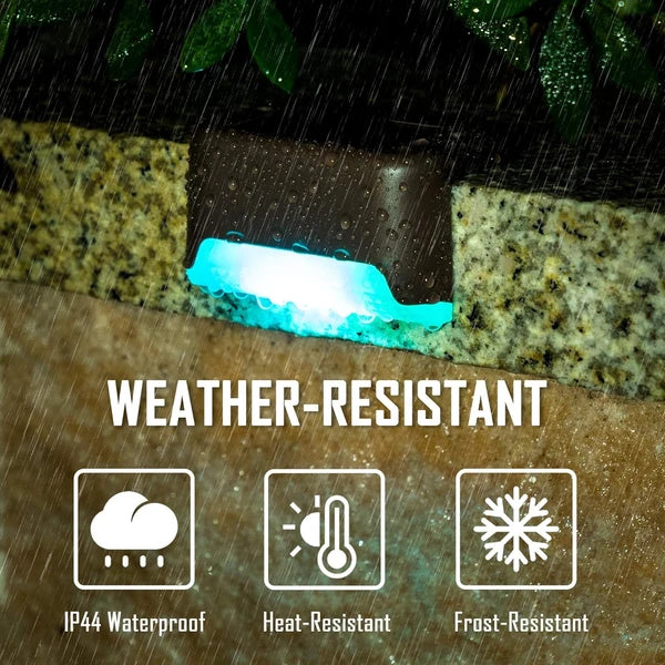 Solar Deck Lights Outdoor Waterproof LED Step Lights for Stairs Fence 16 32 Pack