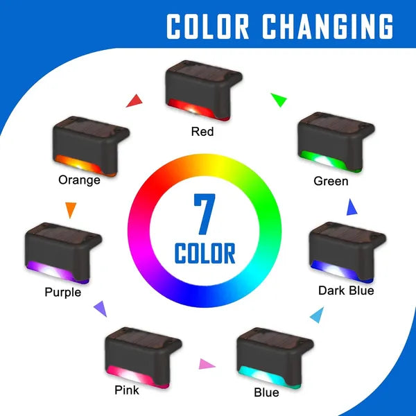 Solar Deck Lights Outdoor Waterproof LED Step Lights for Stairs Fence 16 32 Pack