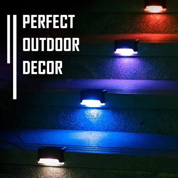 Solar Deck Lights Outdoor Waterproof LED Step Lights for Stairs Fence 16 32 Pack
