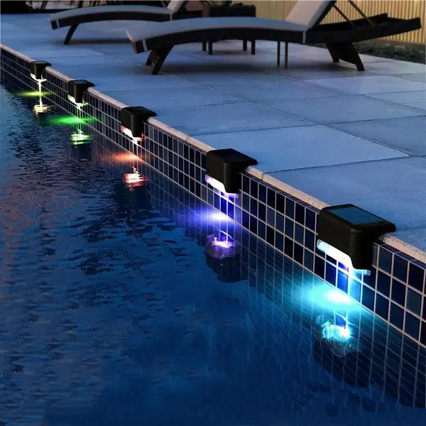 Solar Deck Lights Outdoor Waterproof LED Step Lights for Stairs Fence 16 32 Pack