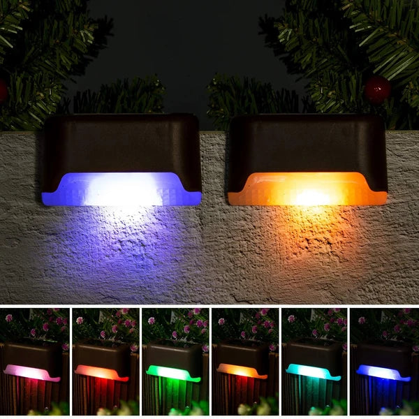 Solar Deck Lights Outdoor Waterproof LED Step Lights for Stairs Fence 16 32 Pack