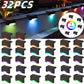 Solar Deck Lights Outdoor Waterproof LED Step Lights for Stairs Fence 16 32 Pack