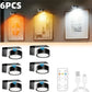 Magnetic Picture Lights Battery Powered Wall Light Wireless Remote Dimmable Black