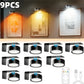 Magnetic Picture Lights Battery Powered Wall Light Wireless Remote Dimmable Black