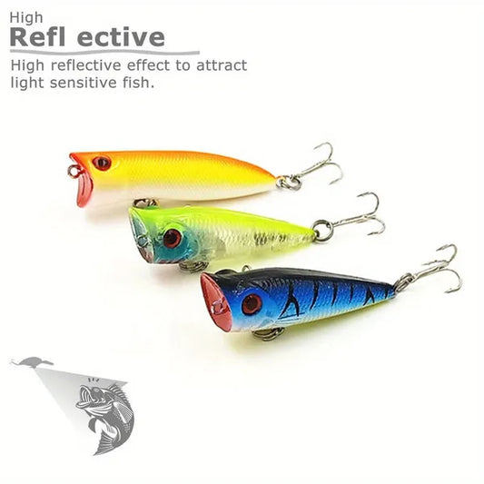 Lot of 30 Fishing Lures Crankbaits Minnow Baits with Hooks Tackle Set