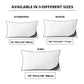 2 Bed Pillows Ultra Soft Neck Support Hotel Quality Gusseted Pillow Rest Cushion