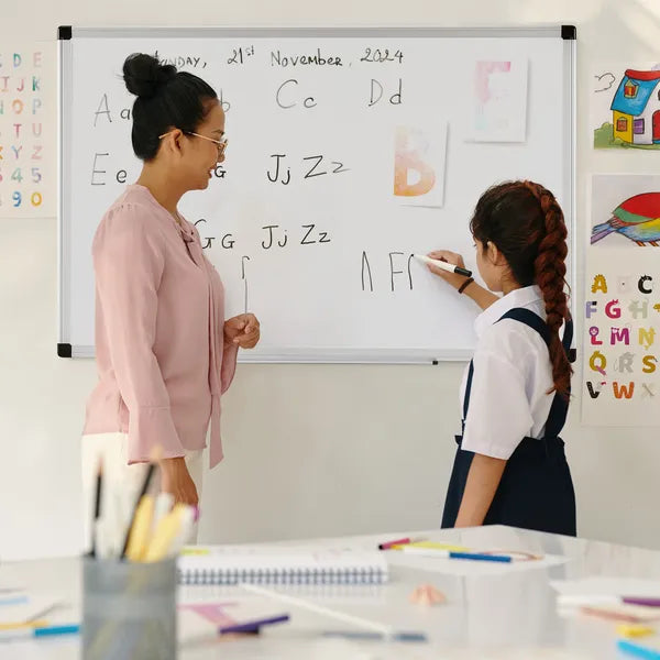 36x24 Magnetic Dry Erase Board Whiteboard Aluminum Frame Wall Mount Office