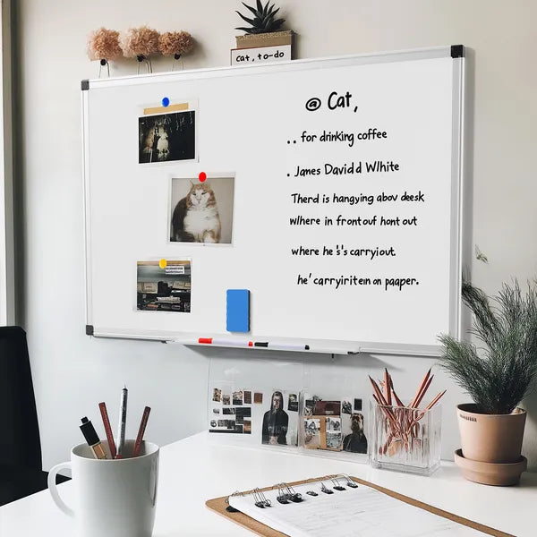 36x24 Magnetic Dry Erase Board Whiteboard Aluminum Frame Wall Mount Office