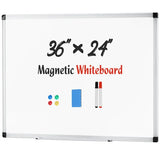 36x24 Magnetic Dry Erase Board Whiteboard Aluminum Frame Wall Mount Office
