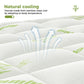 Cooling Mattress Topper Bamboo Viscose Quilted Deep Pocket Mattress Pad Full King