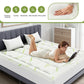 Cooling Mattress Topper Bamboo Viscose Quilted Deep Pocket Mattress Pad Full King