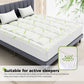 Cooling Mattress Topper Bamboo Viscose Quilted Deep Pocket Mattress Pad Full King