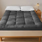 Twin Size Futon Mattress Topper Thick Floor Sleeping Pad Checkered 3D Edge