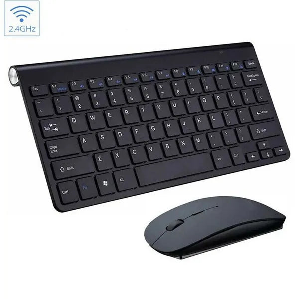 Mini Wireless Keyboard Mouse Combo 2.4G USB for Mac Apple PC Computer