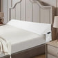 Bed Gap Filler Pillow 54 Inch Full Mattress Wedge Cushion Bamboo Cover White