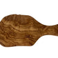 Olive Wood Cutting Board with Handle Handmade Mediterranean Serving Board