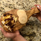 Olive Wood Cutting Board with Handle Handmade Mediterranean Serving Board