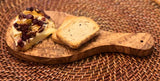 Olive Wood Cutting Board with Handle Handmade Mediterranean Serving Board