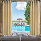 Outdoor Patio Curtain Panel Top Bottom Grommets Privacy Shade Pergola Gazebo 1Pc