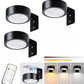 Magnetic Picture Lights Battery Powered Wall Light Wireless Remote Dimmable Black