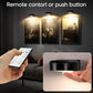 Magnetic Picture Lights Battery Powered Wall Light Wireless Remote Dimmable Black