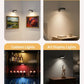 Magnetic Picture Lights Battery Powered Wall Light Wireless Remote Dimmable Black