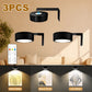 Magnetic Picture Lights Battery Powered Wall Light Wireless Remote Dimmable Black