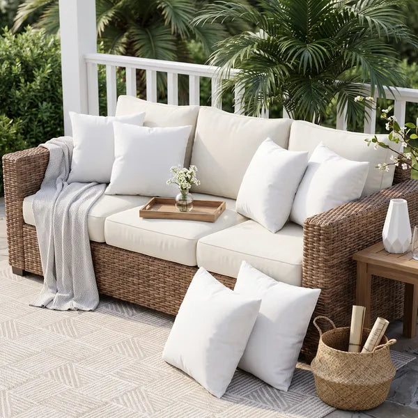 18x18 Pillow Inserts Set of 4 Water Resistant Outdoor Throw Pillow Forms 400g