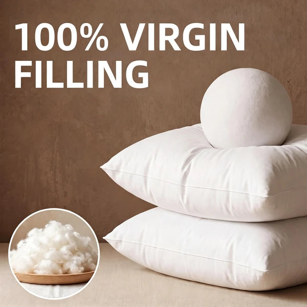 18x18 Pillow Inserts Set of 4 Water Resistant Outdoor Throw Pillow Forms 400g