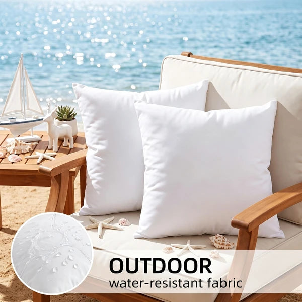 18x18 Pillow Inserts Set of 4 Water Resistant Outdoor Throw Pillow Forms 400g
