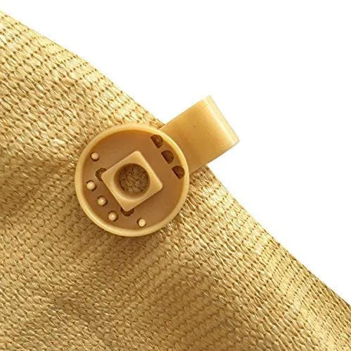 Shade Cloth Plastic Clips 24 Pack Heavy Duty Locking Grip Clips Wheat Fasteners