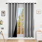 Blackout Curtains Set of 2 52x84 Thermal Grommet Room Darkening Privacy