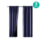 Blackout Curtains Set of 2 52x84 Thermal Rod Pocket Room Darkening Privacy