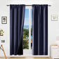Blackout Curtains Set of 2 52x84 Thermal Rod Pocket Room Darkening Privacy