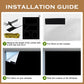 100% Blackout Shade Portable Travel Window Blinds 39.4x57" No Drill Cut to Size RV