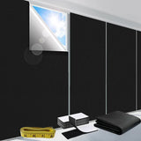 100% Blackout Shade Portable Travel Window Blinds 39.4x57" No Drill Cut to Size RV