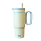 24 oz Insulated Tumbler with Handle Straw Stainless Steel Travel Coffee Mug Cup