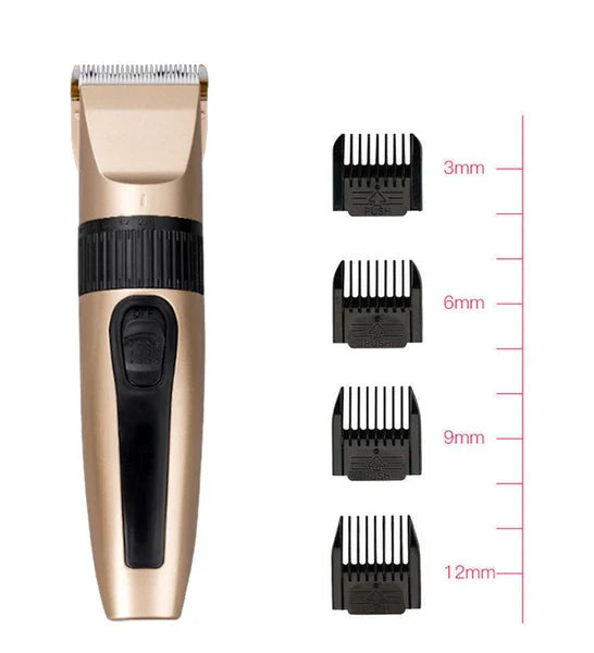 Cordless Hair Clipper Beard Trimmer USB Ceramic Blade Grooming Kit