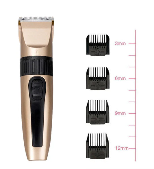 Cordless Hair Clipper Beard Trimmer USB Ceramic Blade Grooming Kit