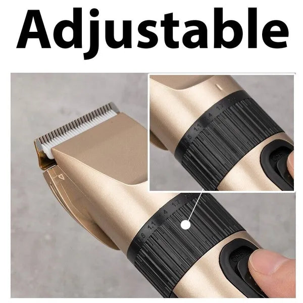 Cordless Hair Clipper Beard Trimmer USB Ceramic Blade Grooming Kit