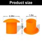 80 Pack Orange Rebar Safety Caps Plastic Mushroom Covers Construction Stakes