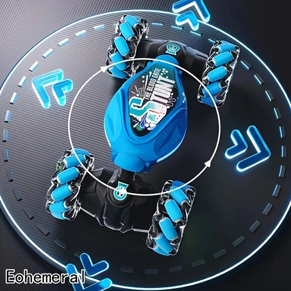 RC Stunt Car 4WD Gesture Control Twist Drift 360° Remote LED Transform Truck